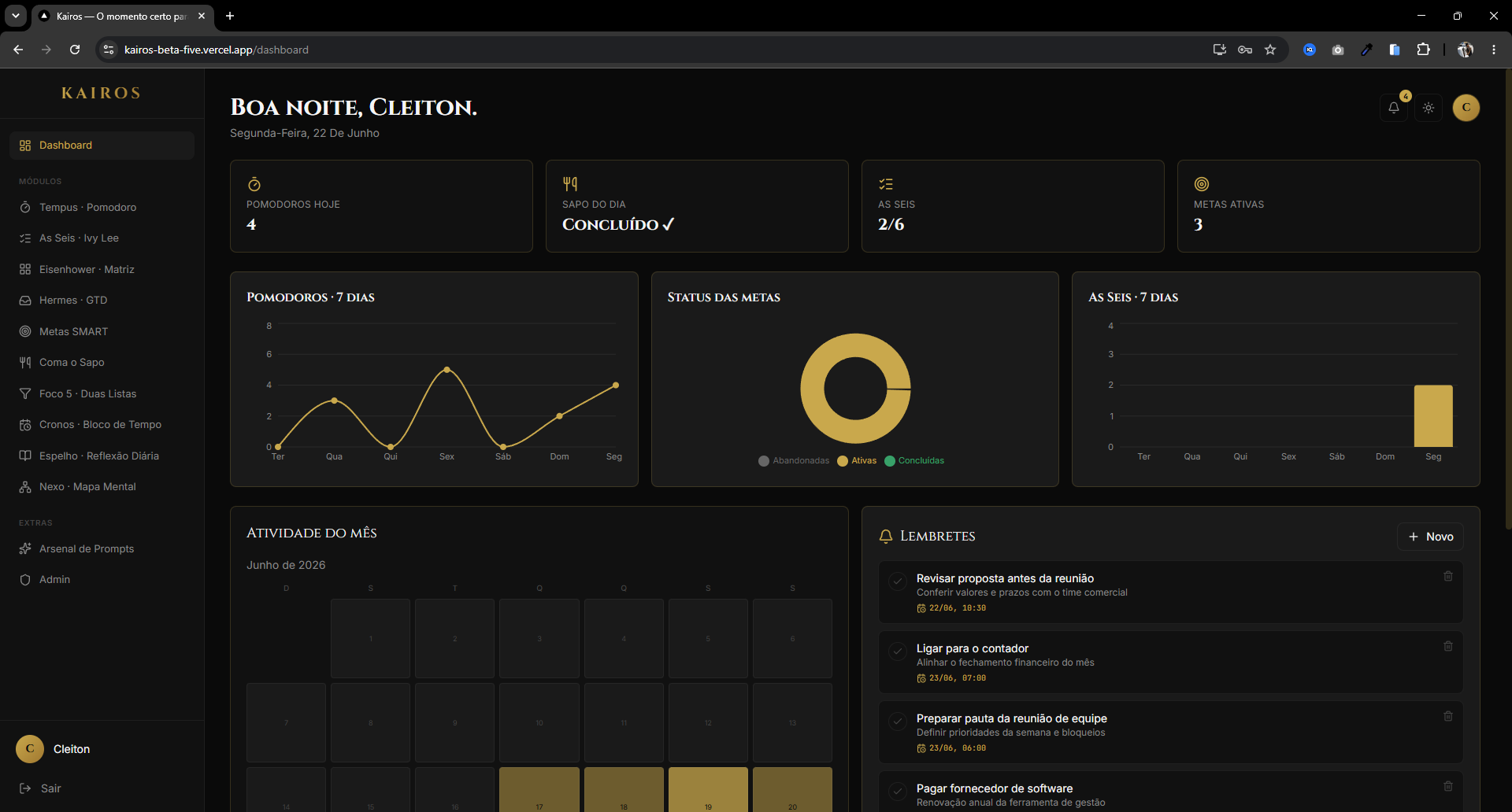 Aurion Dashboard